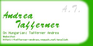 andrea tafferner business card
